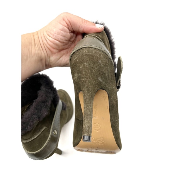 Joan & David booties Boot Forest Green Size 6.5 M 3.5“ - Picture 7 of 14